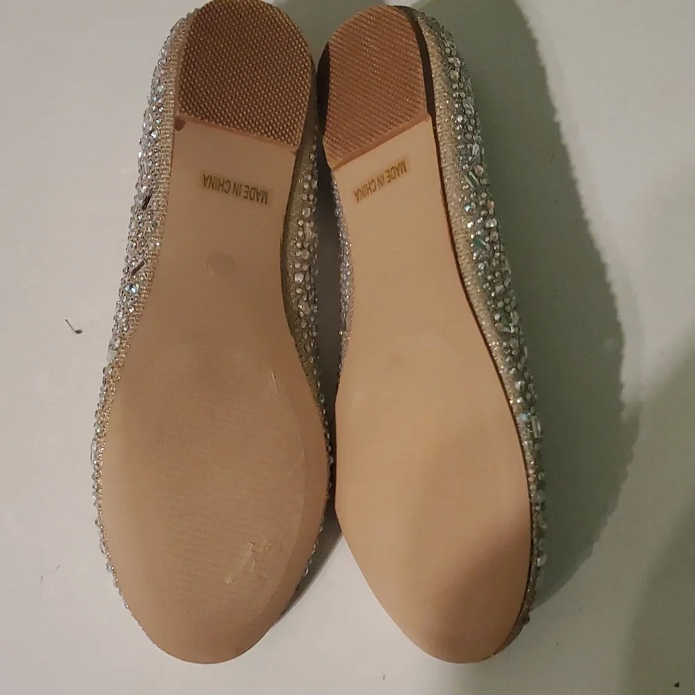 De Blossom Collection women's 6.5 ✨️ sparkle glitter and jewel tone flat shoes